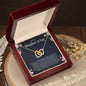 To My Daughter In Law - Interlocking Hearts necklace