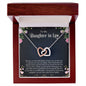 To My Daughter In Law - Interlocking Hearts necklace