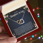 To My Daughter In Law - Interlocking Hearts necklace