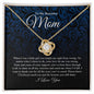 To My Beautiful Mom | I Love You - Love Knot Necklace